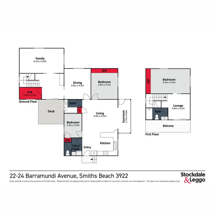 Floorplan of Homely house listing, 22 - 24 Barramundi Avenue, Smiths Beach VIC 3922