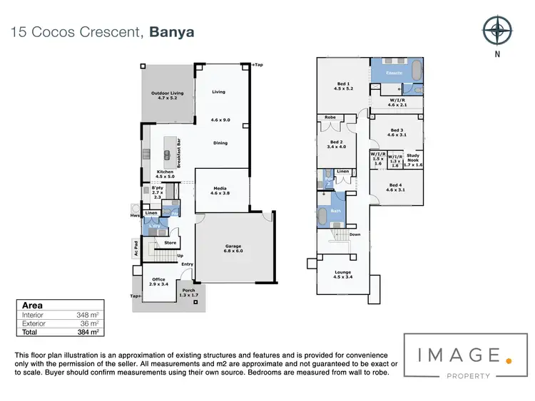 Floorplan of Homely house listing, 15 Cocos Crescent, Banya QLD 4551