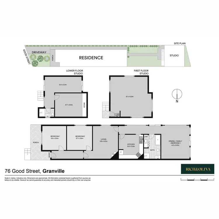 Floorplan of Homely semi-detached listing, 76 Good Street, Granville NSW 2142