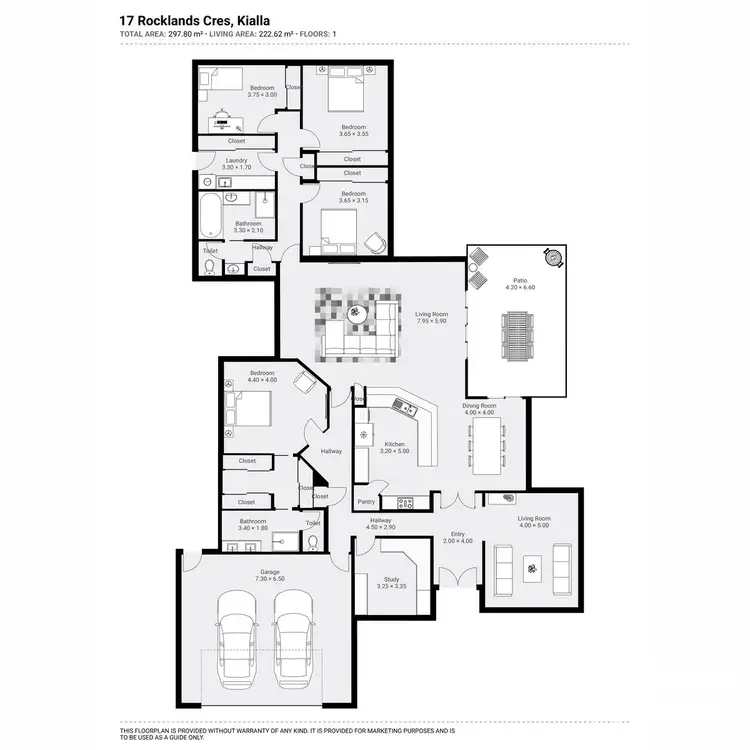 Floorplan of Homely house listing, 17 Rocklands Crescent, Kialla VIC 3631