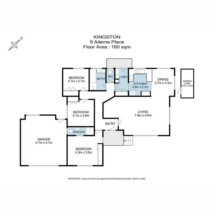 Floorplan of Homely house listing, 9 Ailema Place, Kingston TAS 7050