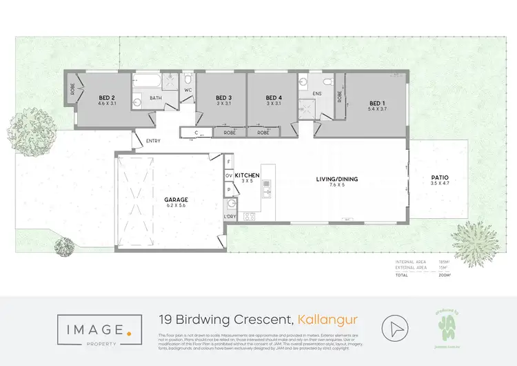 Floorplan of Homely house listing, 19 Birdwing Crescent, Kallangur QLD 4503