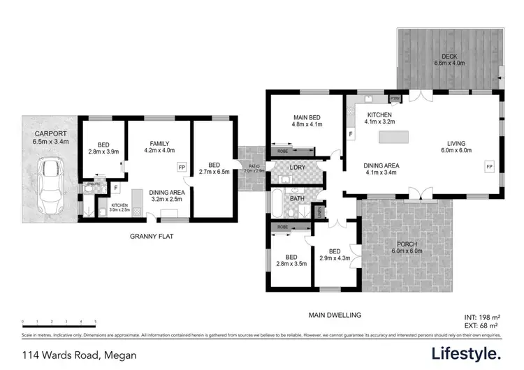Floorplan of Homely rural property listing, 114 Wards Road, Megan NSW 2453