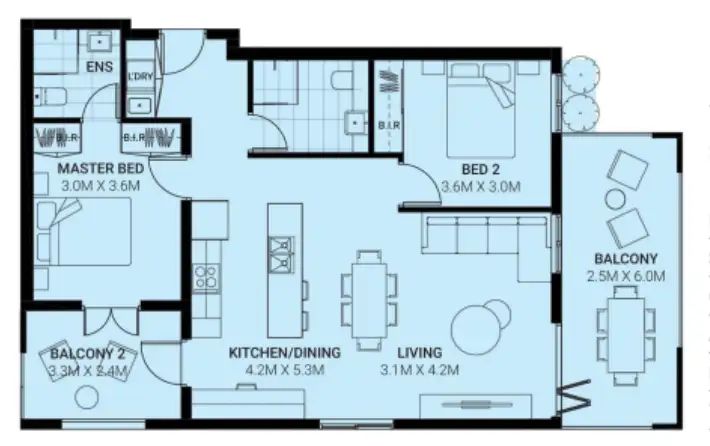 Floorplan of Homely apartment listing, 10 , 8 & 14/181 Walcott Street, Mount Lawley WA 6050