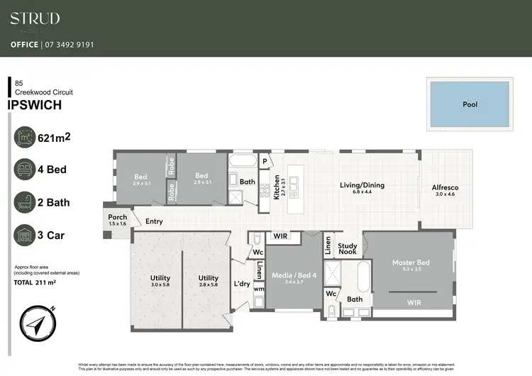 Floorplan of Homely house listing, 85 Creekwood Circuit, Spring Mountain QLD 4300