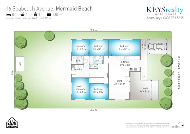 Floorplan of Homely house listing, 16 Seabeach Avenue, Mermaid Beach QLD 4218