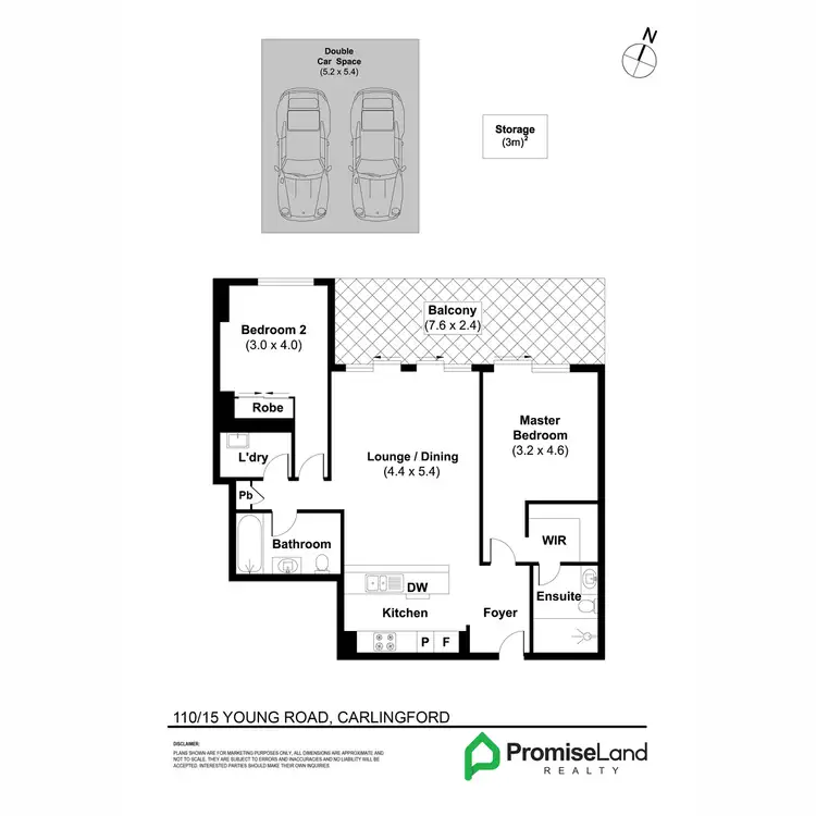 Floorplan of Homely apartment listing, 110/15 Young Road, Carlingford NSW 2118