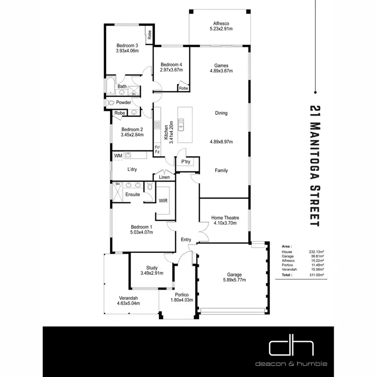 Floorplan of Homely house listing, 21 Manitoga Street, Landsdale WA 6065