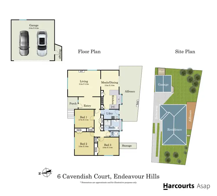 Floorplan of Homely house listing, 6 Cavendish Court, Endeavour Hills VIC 3802