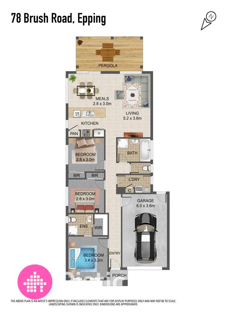 Floorplan of Homely house listing, 78 Brush Road, Epping VIC 3076
