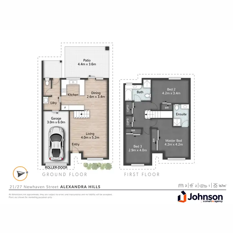 Floorplan of Homely townhouse listing, 21/27-35 Newhaven Street, Alexandra Hills QLD 4161