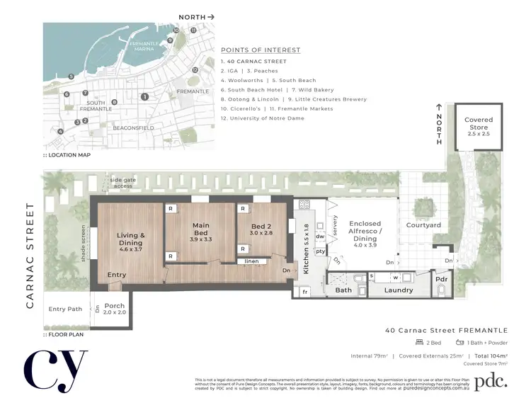 Floorplan of Homely house listing, 40 Carnac Street, Fremantle WA 6160