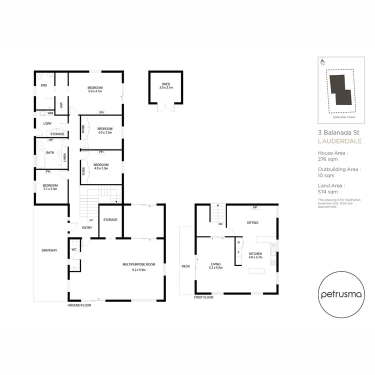 Floorplan of Homely house listing, 3 Balanada Street, Lauderdale TAS 7021