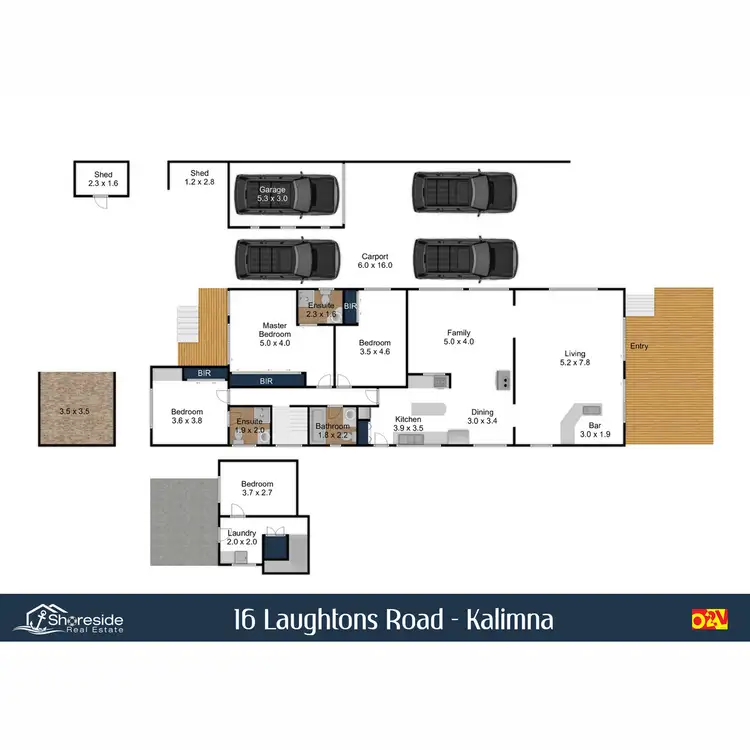Floorplan of Homely house listing, 16 Laughtons Road, Kalimna VIC 3909