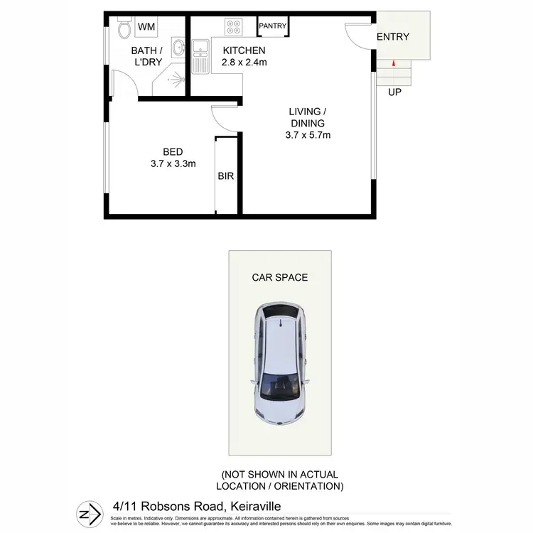 Floorplan of Homely unit listing, 4/11 Robsons Road, Keiraville NSW 2500