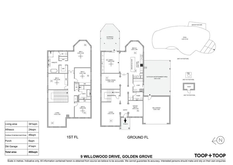 Floorplan of Homely house listing, 9 Willowood Drive, Golden Grove SA 5125