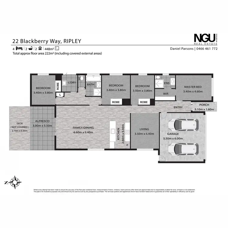 Floorplan of Homely house listing, 22 Blackberry Way, Ripley QLD 4306
