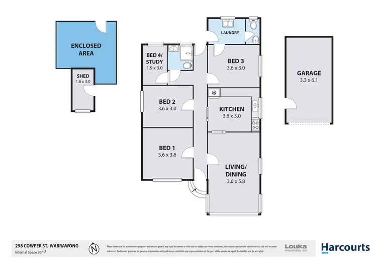 Floorplan of Homely house listing, 298 Cowper Street, Warrawong NSW 2502