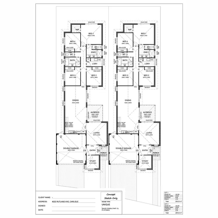 Floorplan of Homely land listing, LOT 2, 222 Rutland Avenue, Carlisle WA 6101