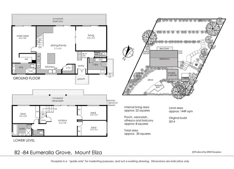 Floorplan of Homely house listing, 82-84 Eumeralla Grove, Mount Eliza VIC 3930