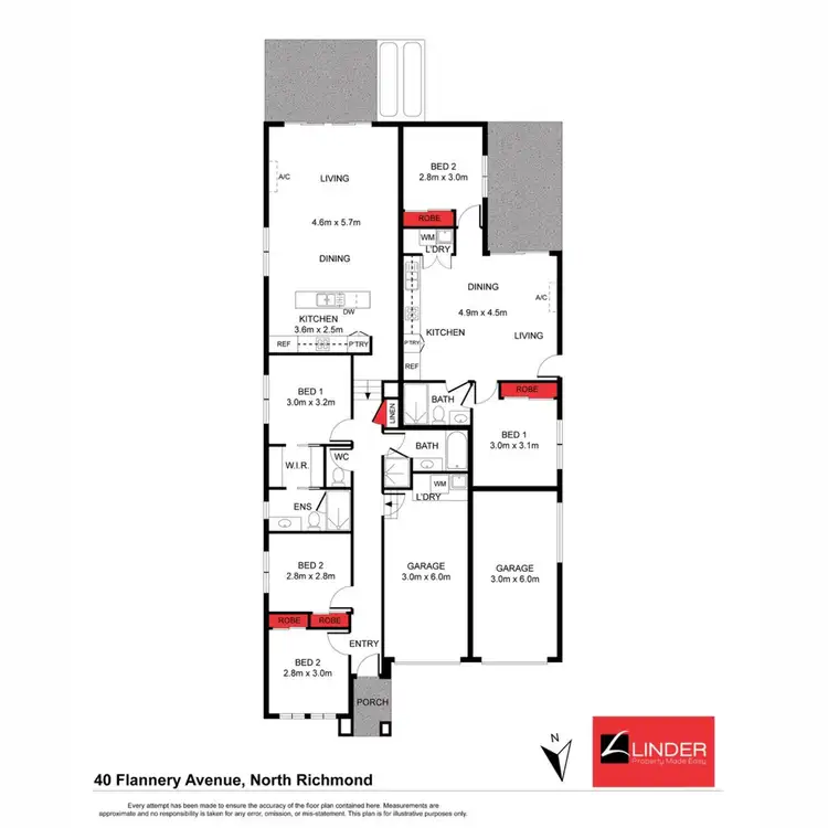 Floorplan of Homely house listing, 40 and 40A Flannery Avenue, North Richmond NSW 2754