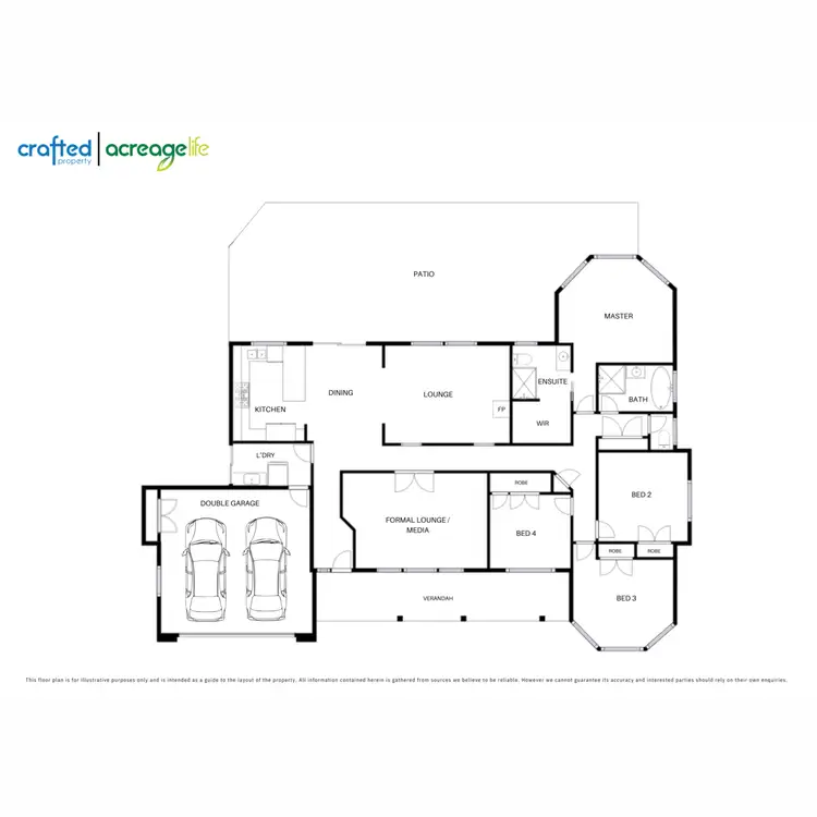 Floorplan of Homely rural property listing, 69 Pastoral Court, Flagstone QLD 4280