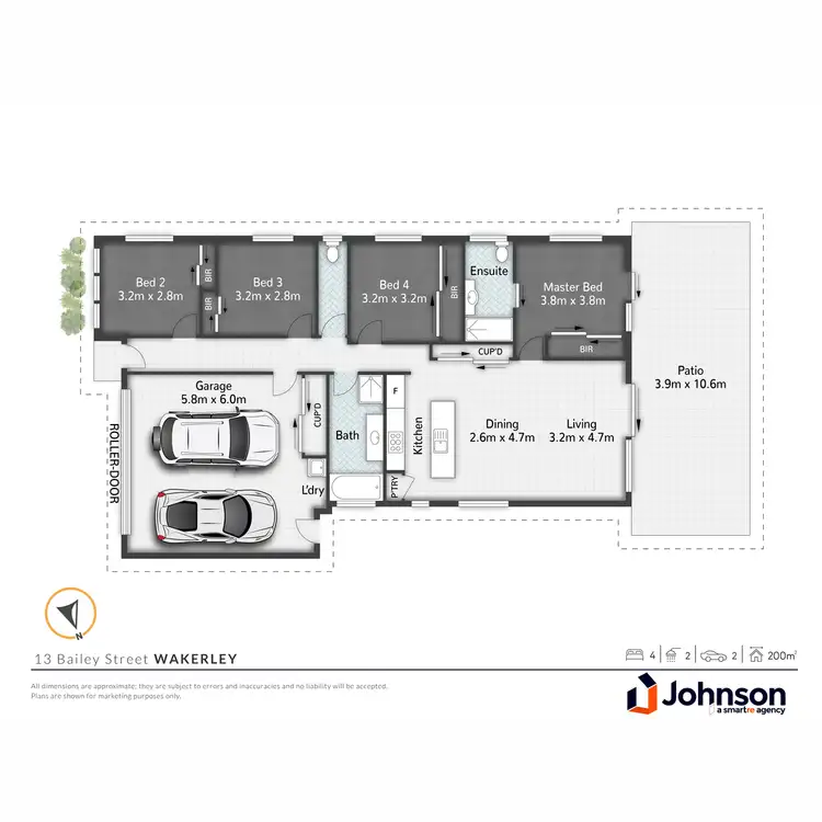 Floorplan of Homely house listing, 13 Bailey Street, Wakerley QLD 4154
