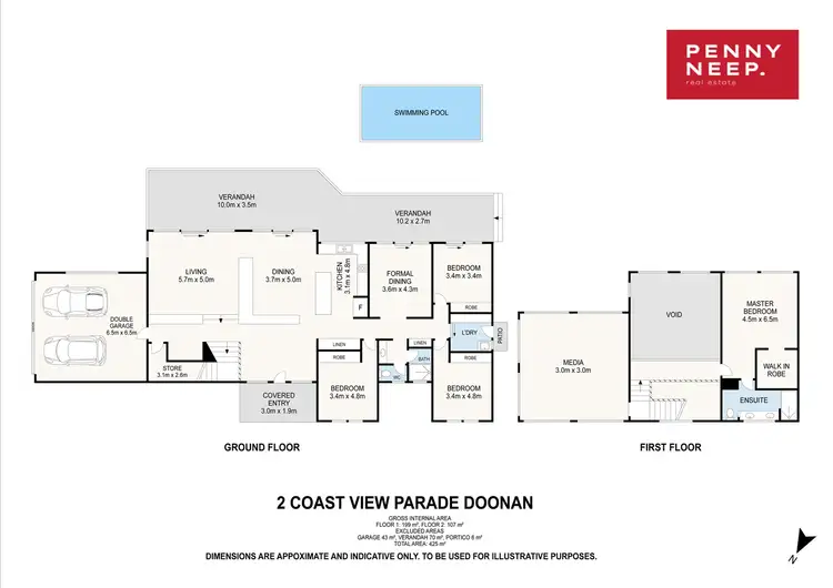 Floorplan of Homely house listing, 2 Coast View Parade, Doonan QLD 4562