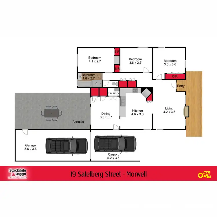 Floorplan of Homely house listing, 19 Satelberg Street, Morwell VIC 3840