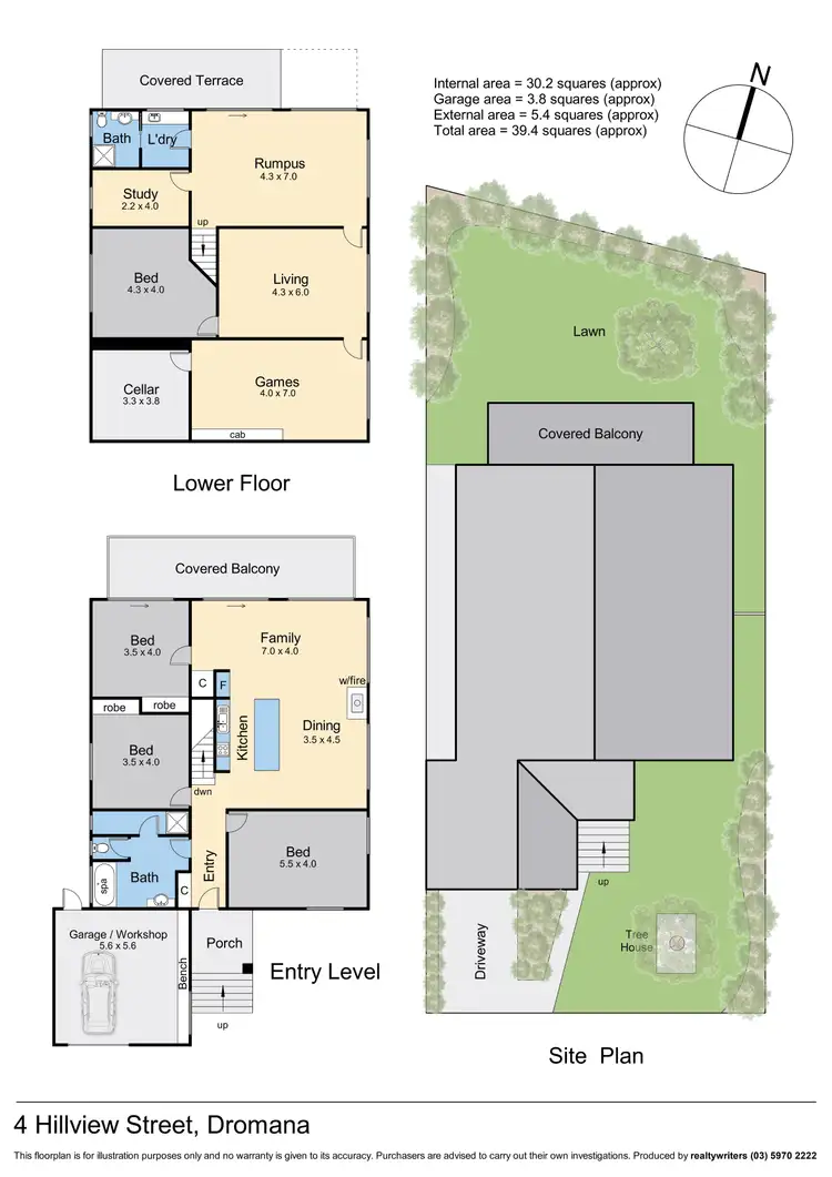 Floorplan of Homely house listing, 4 Hillview Street, Dromana VIC 3936