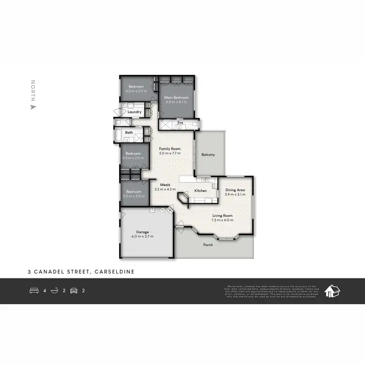 Floorplan of Homely house listing, 3 Canadel Street, Carseldine QLD 4034