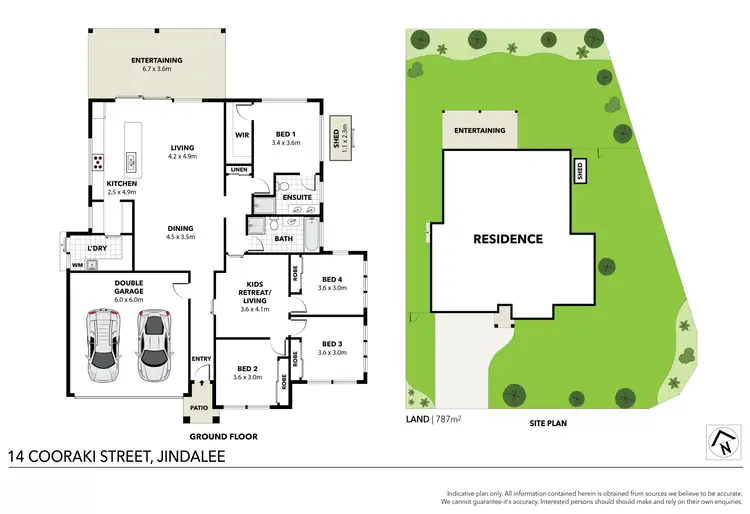 Floorplan of Homely house listing, 14 Cooraki Street, Jindalee QLD 4074
