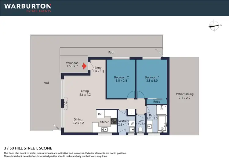 Floorplan of Homely unit listing, 3/50 Hill Street, Scone NSW 2337
