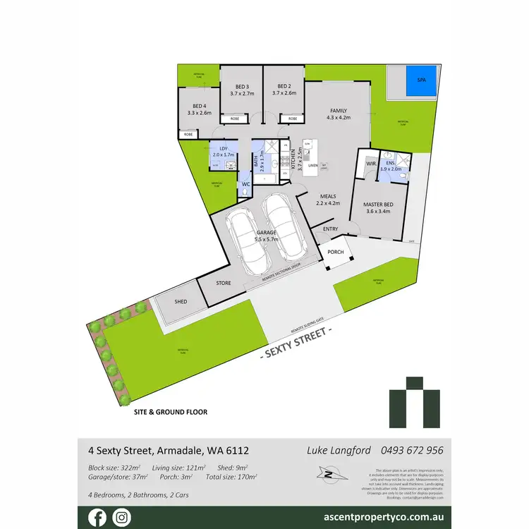 Floorplan of Homely house listing, 4 Sexty Street, Armadale WA 6112
