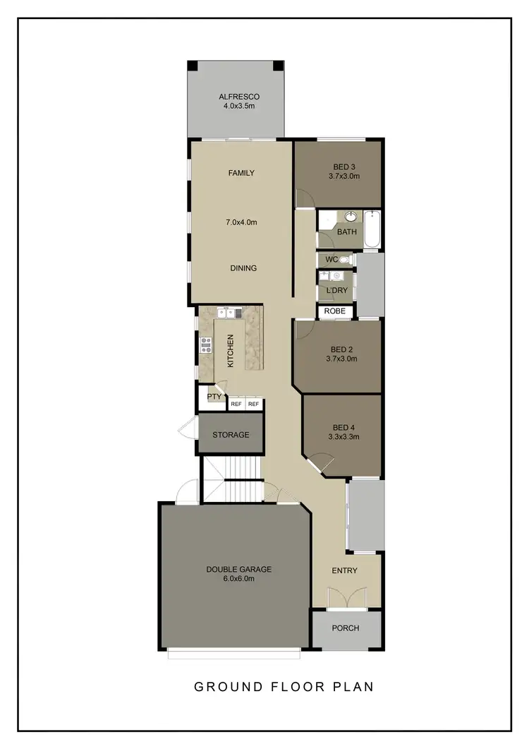 Floorplan of Homely house listing, 48B Davies Crescent, Kardinya WA 6163