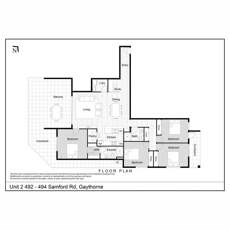 Floorplan of Homely unit listing, 9/492-494 Samford Road, Gaythorne QLD 4051