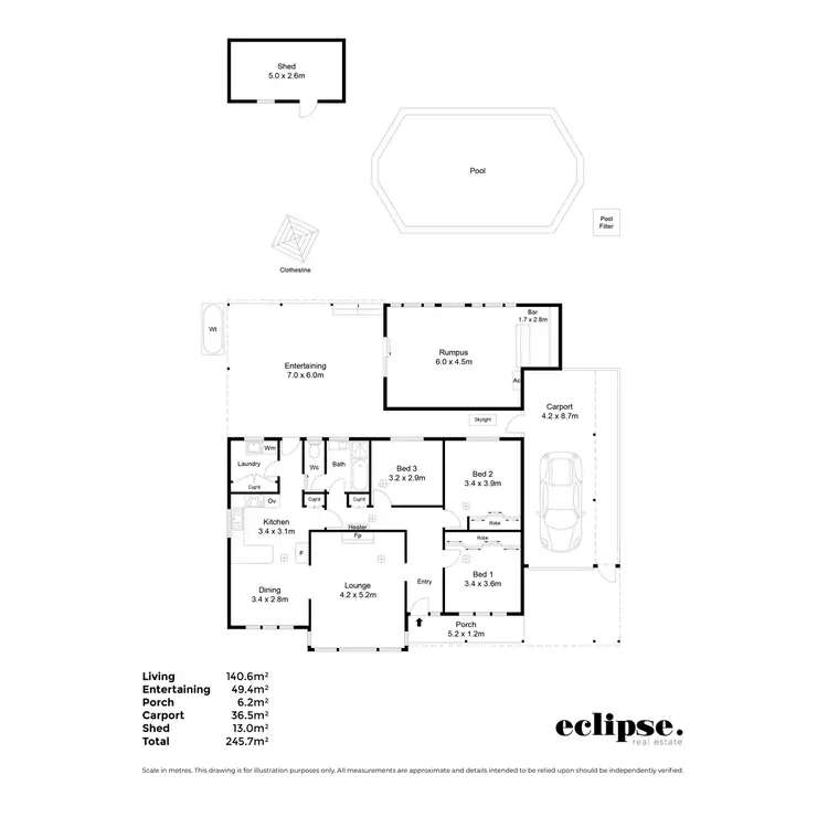 Floorplan of Homely house listing, 18 Stonehenge Boulevard, Para Vista SA 5093