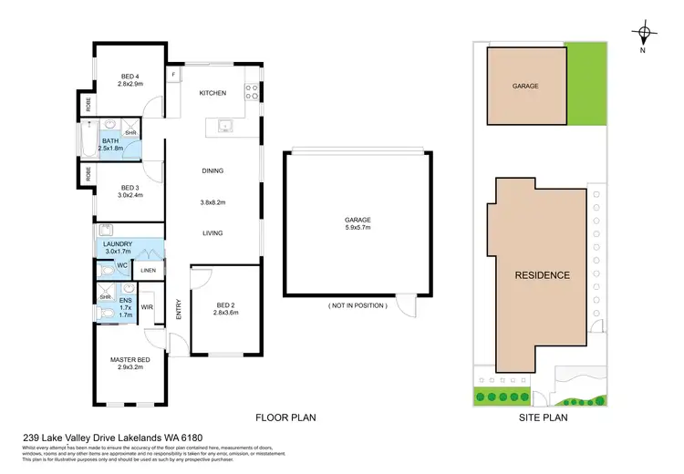 Floorplan of Homely house listing, 239 Lake Valley Drive, Lakelands WA 6180