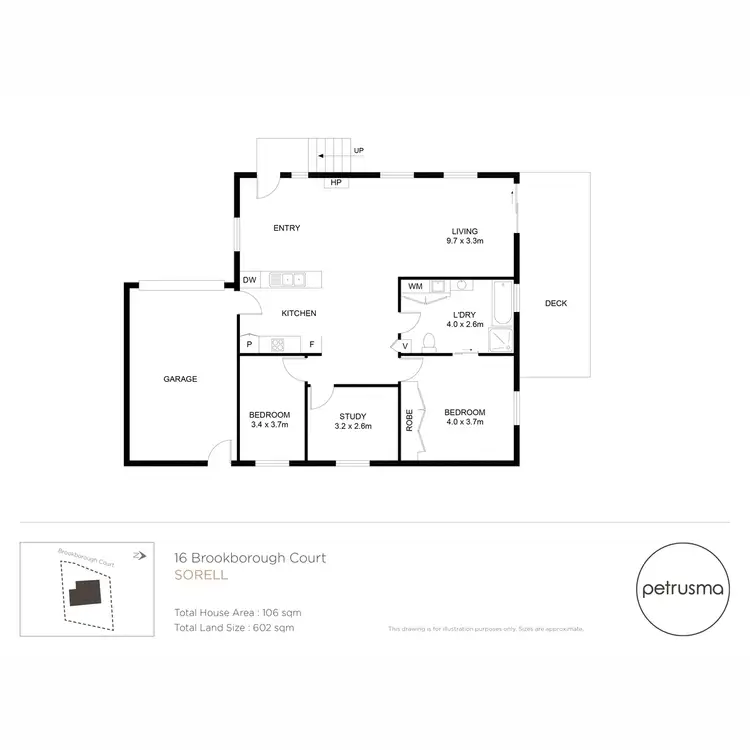 Floorplan of Homely house listing, 16 Brookborough Court, Sorell TAS 7172