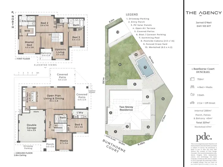 Floorplan of Homely house listing, 1 Bunthorne Court, Duncraig WA 6023