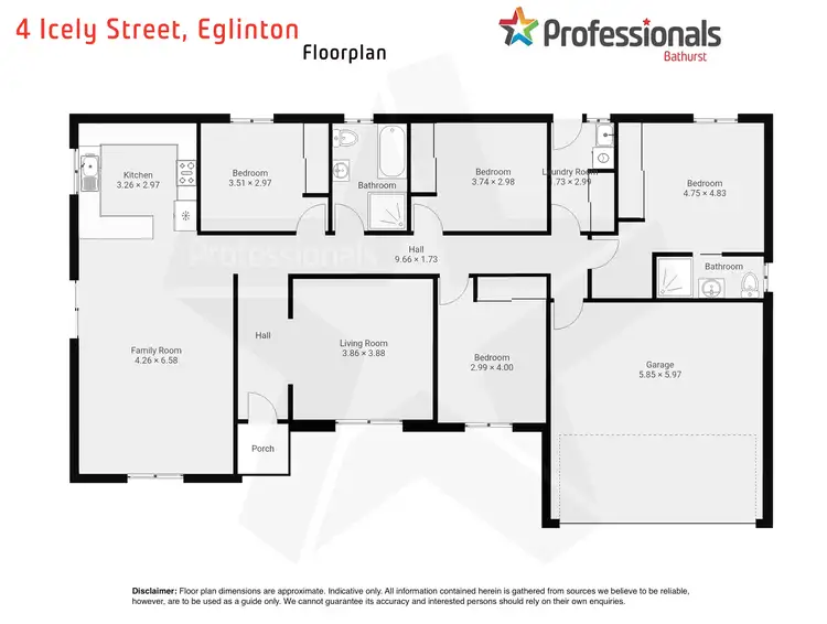 Floorplan of Homely house listing, 4 Icely Street, Eglinton NSW 2795