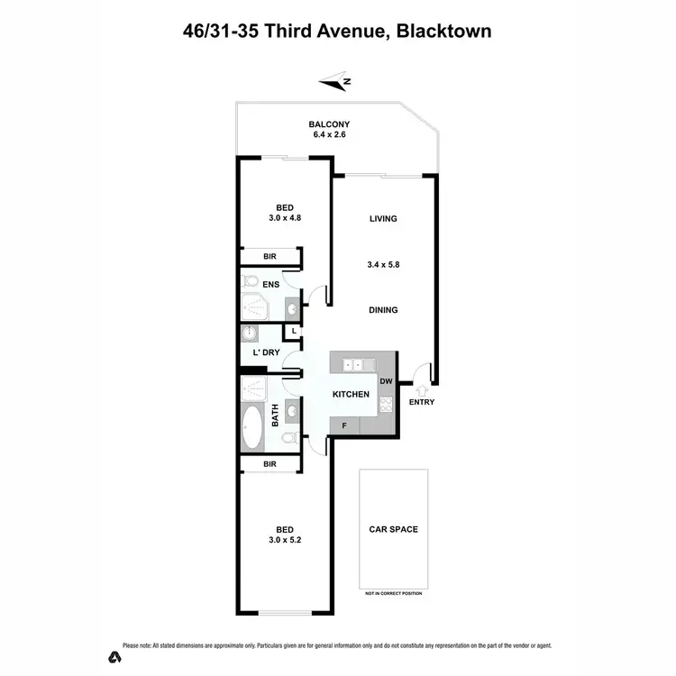 Floorplan of Homely unit listing, 46/31 Third Avenue, Blacktown NSW 2148