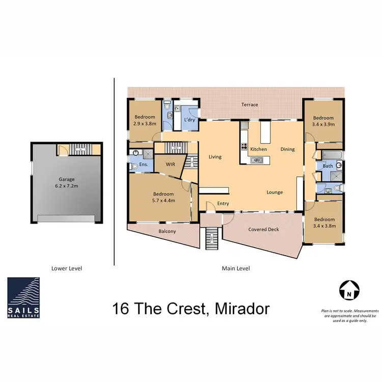 Floorplan of Homely house listing, 16 The Crest, Merimbula NSW 2548