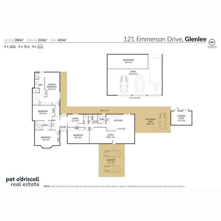 Floorplan of Homely house listing, 121 Emmerson Drive, Glenlee QLD 4711
