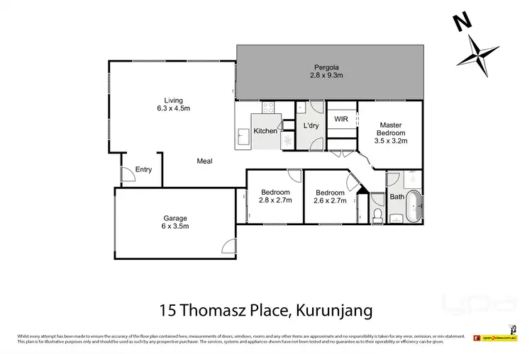 Floorplan of Homely house listing, 15 Thomasz Place, Kurunjang VIC 3337