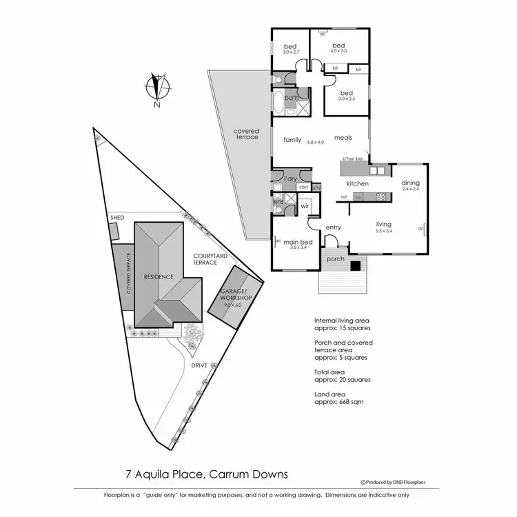 Floorplan of Homely house listing, 7 Aquila Place, Carrum Downs VIC 3201