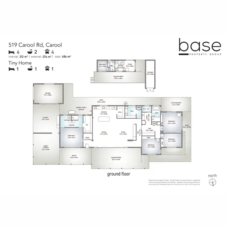 Floorplan of Homely house listing, 519 Carool Road, Carool NSW 2486