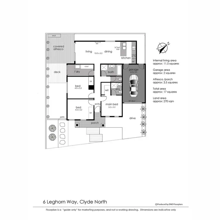 Floorplan of Homely house listing, 6 Leghorn Way, Clyde North VIC 3978