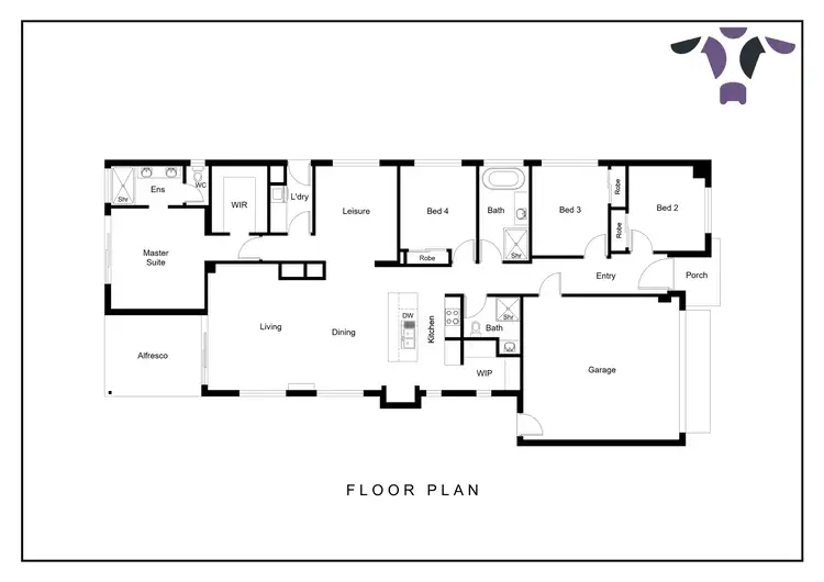 Floorplan of Homely house listing, 13 Potter Way, White Rock QLD 4306