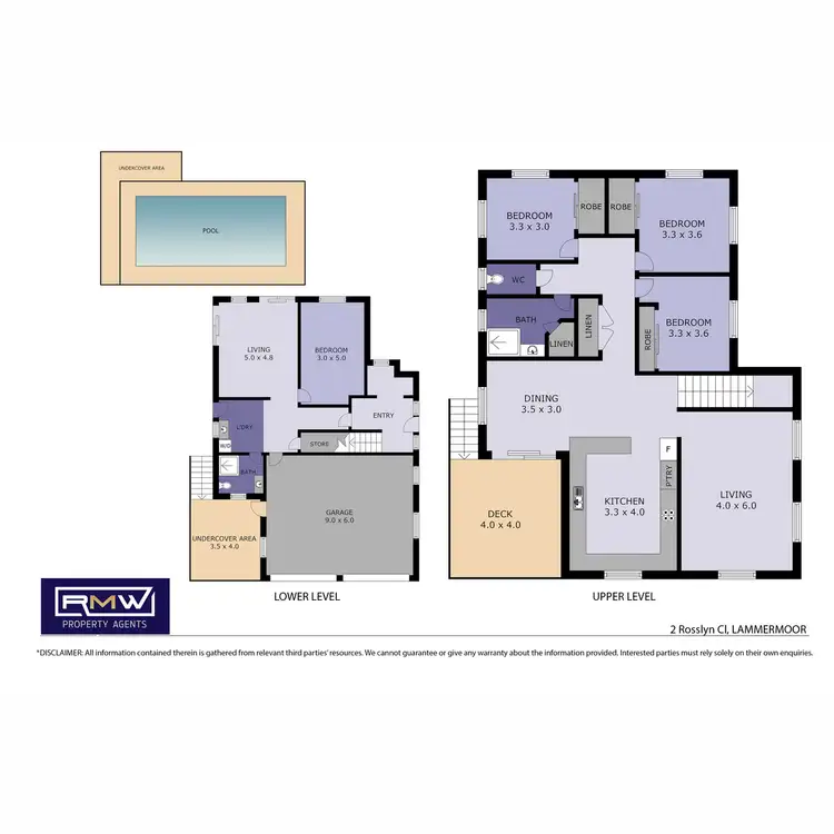 Floorplan of Homely house listing, 2 Rosslyn Close, Lammermoor QLD 4703